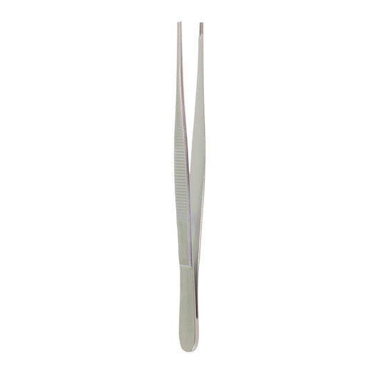 6" Brown Tissue Forceps with Side Grips and Teeth