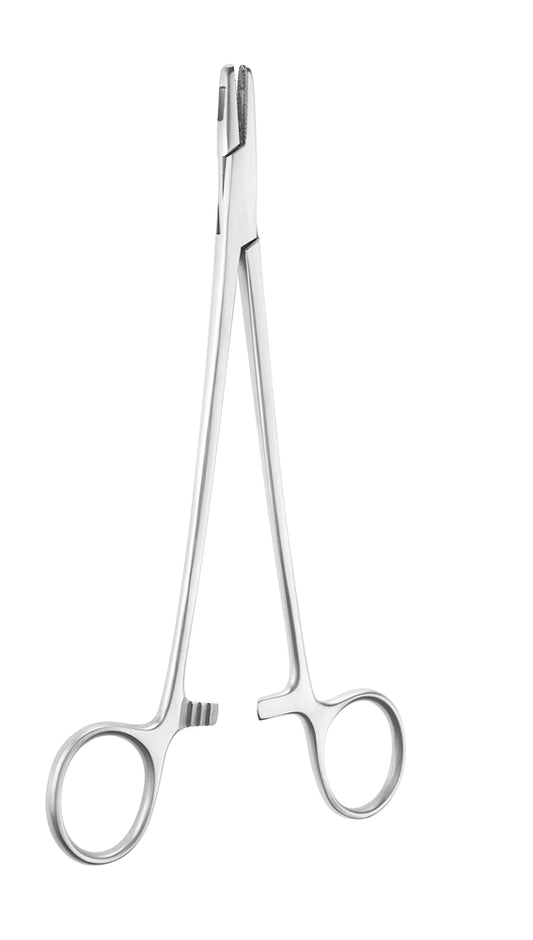 7" Metz Needle Holder with Straight Fenes Slotted Jaws