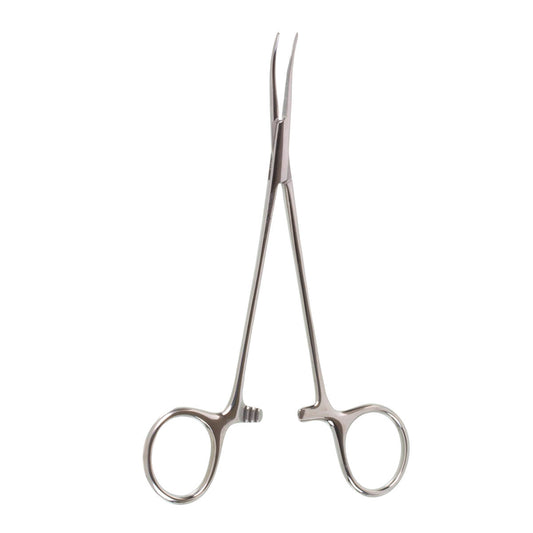 6 1/2" Vascular Forceps with Serrated Curved Jaws
