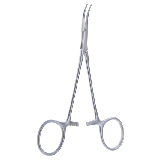 4 3/4" Fine Point Mosquito Forceps, Curved