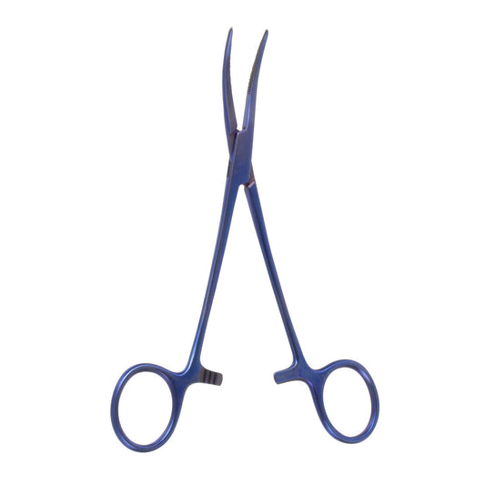 6 1/4" Curved Titanium Hemostatic Forceps