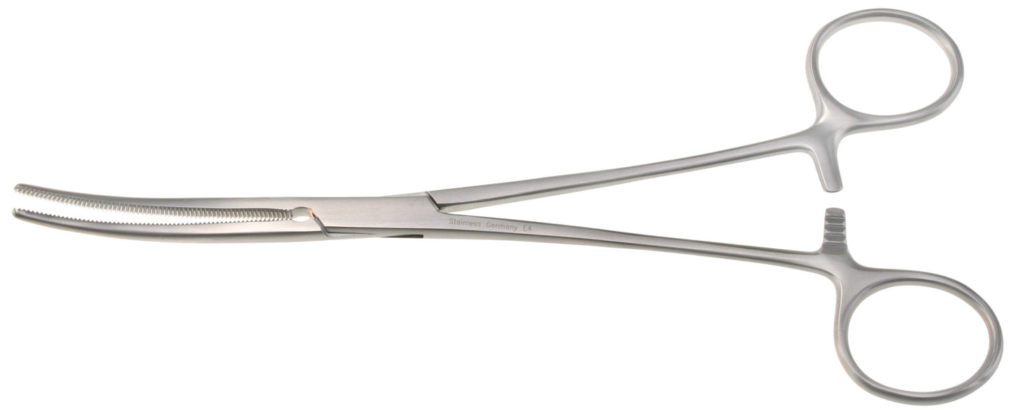 8" Roch-Pean Hemo Forceps, curved.