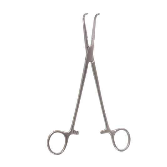 8 3/4" Right-Angled Clamp Forceps, Mixer, Long Serrated