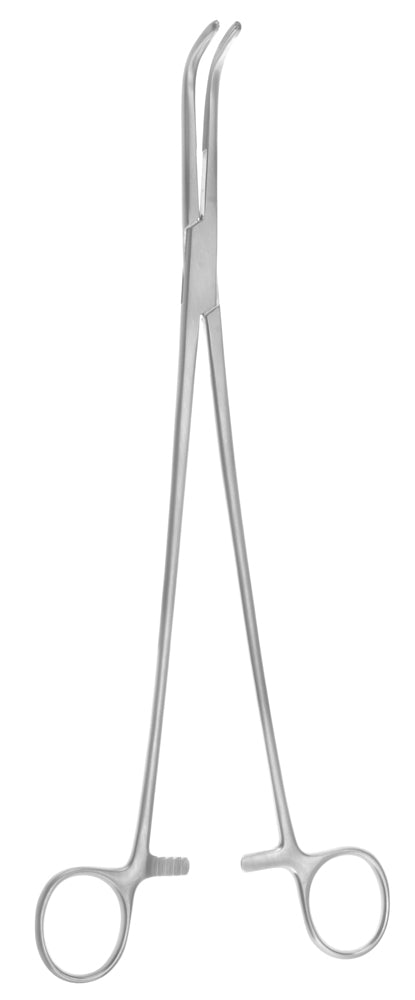 10 1/2 Mixer Forceps with complete curve longitudinal serrations.