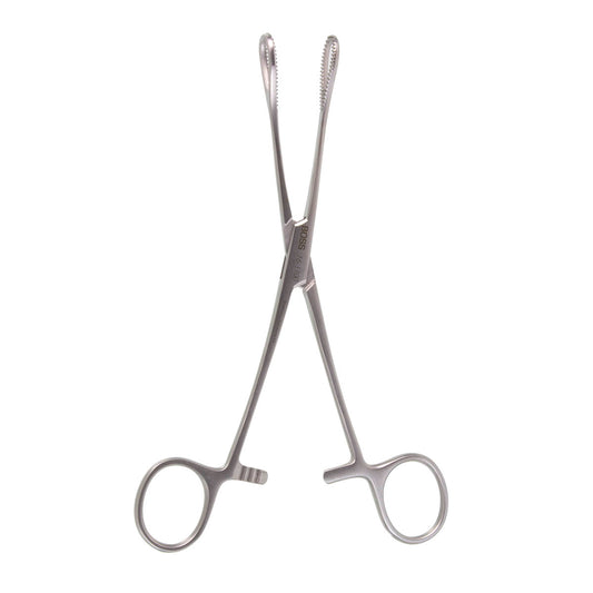 Foerster Sponge Forceps, Straight, Serrated Jaws