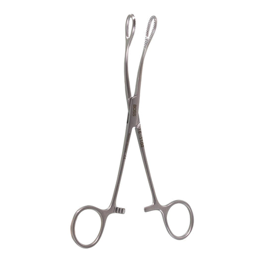 7" Foerster Sponge Forceps  curved, serrated jaw