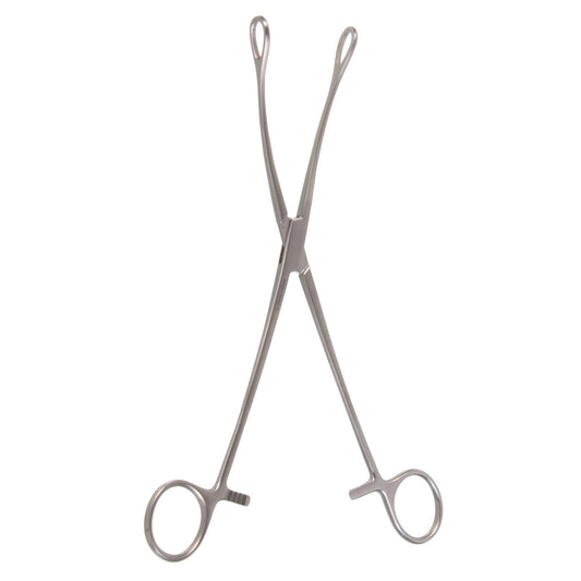 9 1/2" Foerster Sponge Forceps with Curved, Smooth Jaws