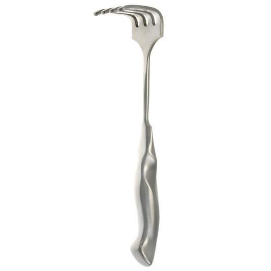 10 1/2" Deep Rake Retractor with 4 prongs (2 1/4 x 2).