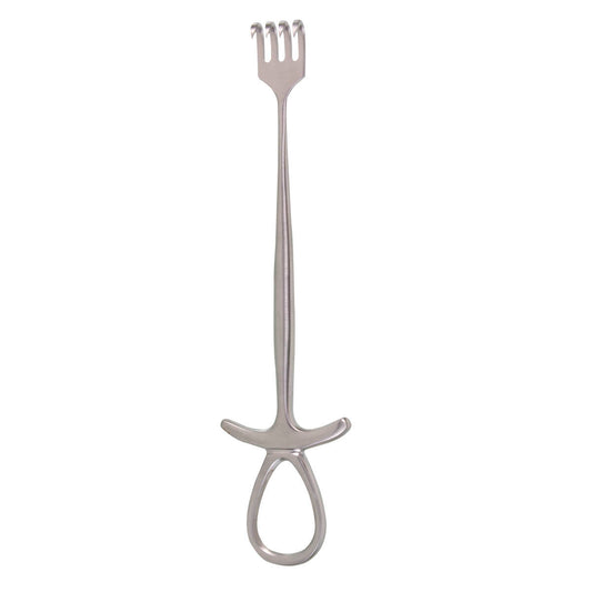 7 3/4" Murphy Retractor, 4 prong sharp.