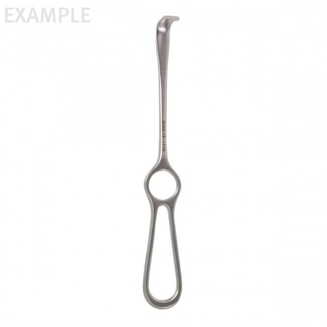 The dimensions of the Langenbeck Retractor are 8 1/4 x 14 mm.