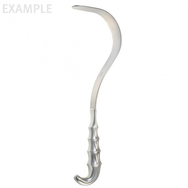 2 x 12 inch Deaver Retractor with hollow grip handle.