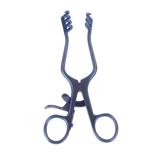 5.5" Titanium Weitlaner Retractor with 3" sharp prng