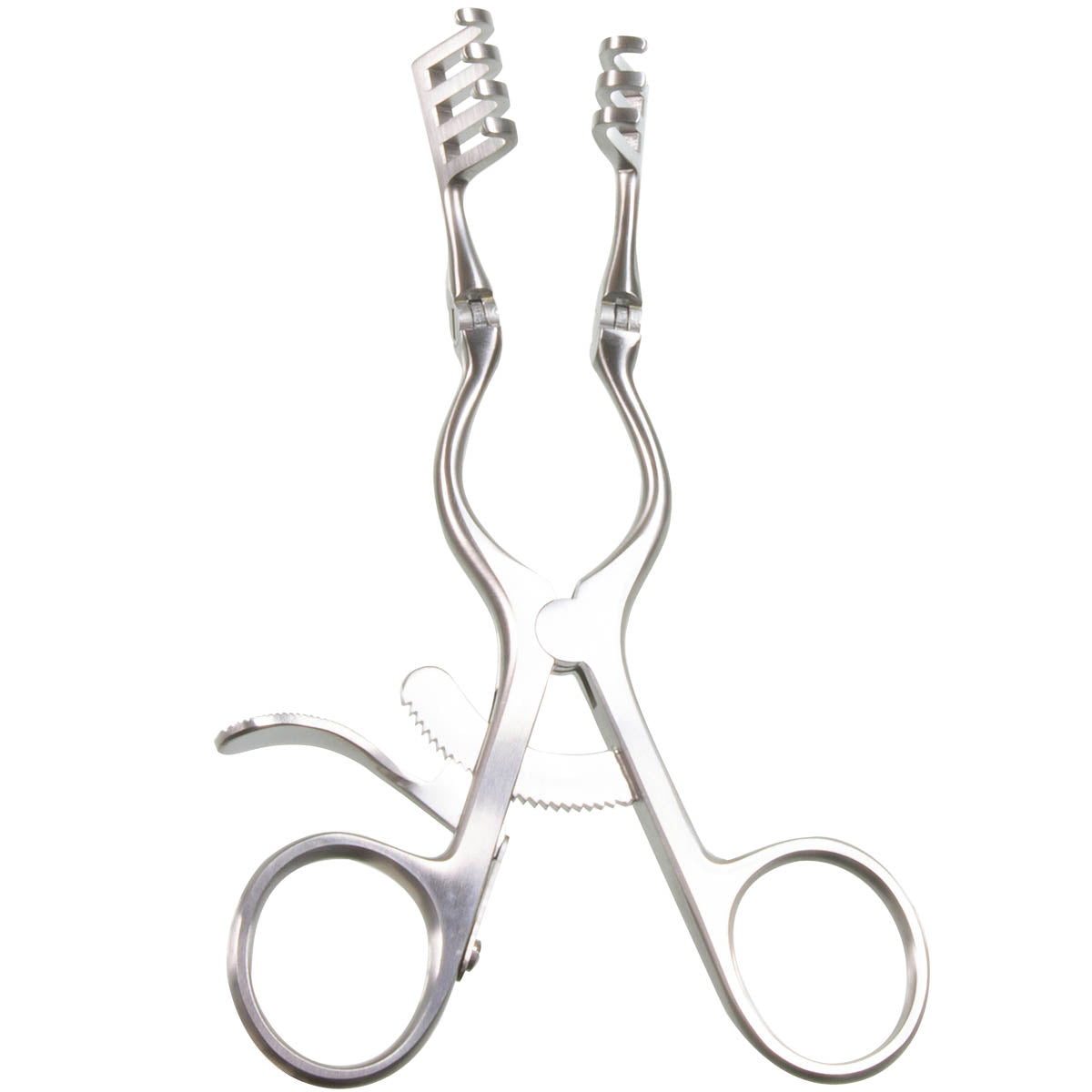 5 1/2" Weitlaner Retractor with hinged arms and 4 blunt prongs