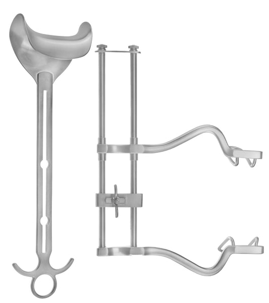 Balfour Abdominal Retractor Set with 8 Spread Fixed Blades.