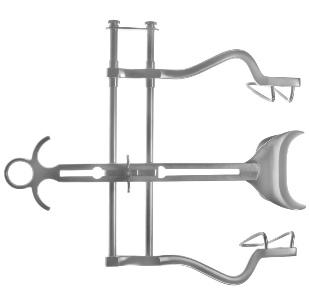 10 Balfour Retractor set, 7 spread blades, 2 deep.