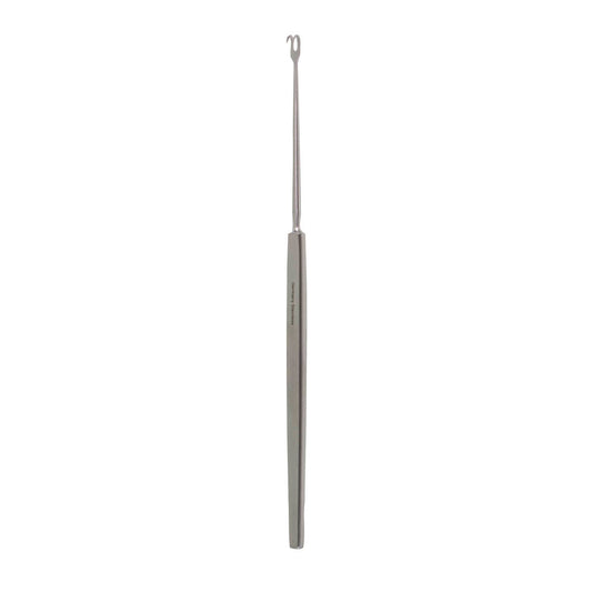 5 7/8" Freer Hook double prng, 2mm sharp.