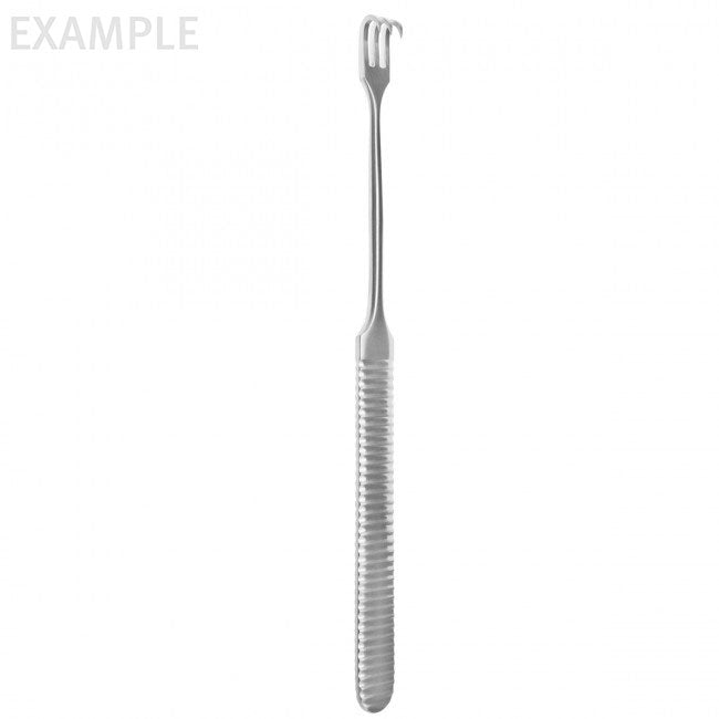 6 3/4" Hook Retractor with 4 sharp prongs