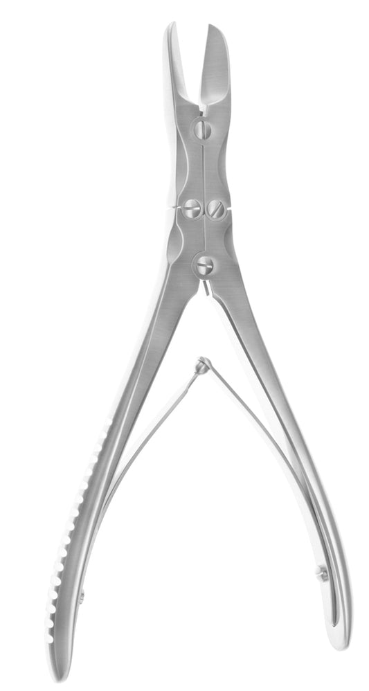 7 1/8" McIndoe Bone Cutting Forceps, narrow pointed jaw, straight.