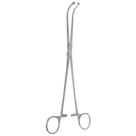 9 1/2. (Revuelta-Garcia) Allis Forceps are curved.