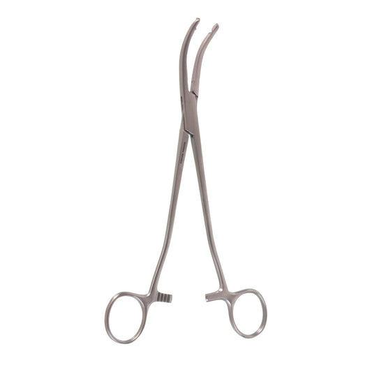 8 1/4" curved left Glenner Hysterectomy Forceps 