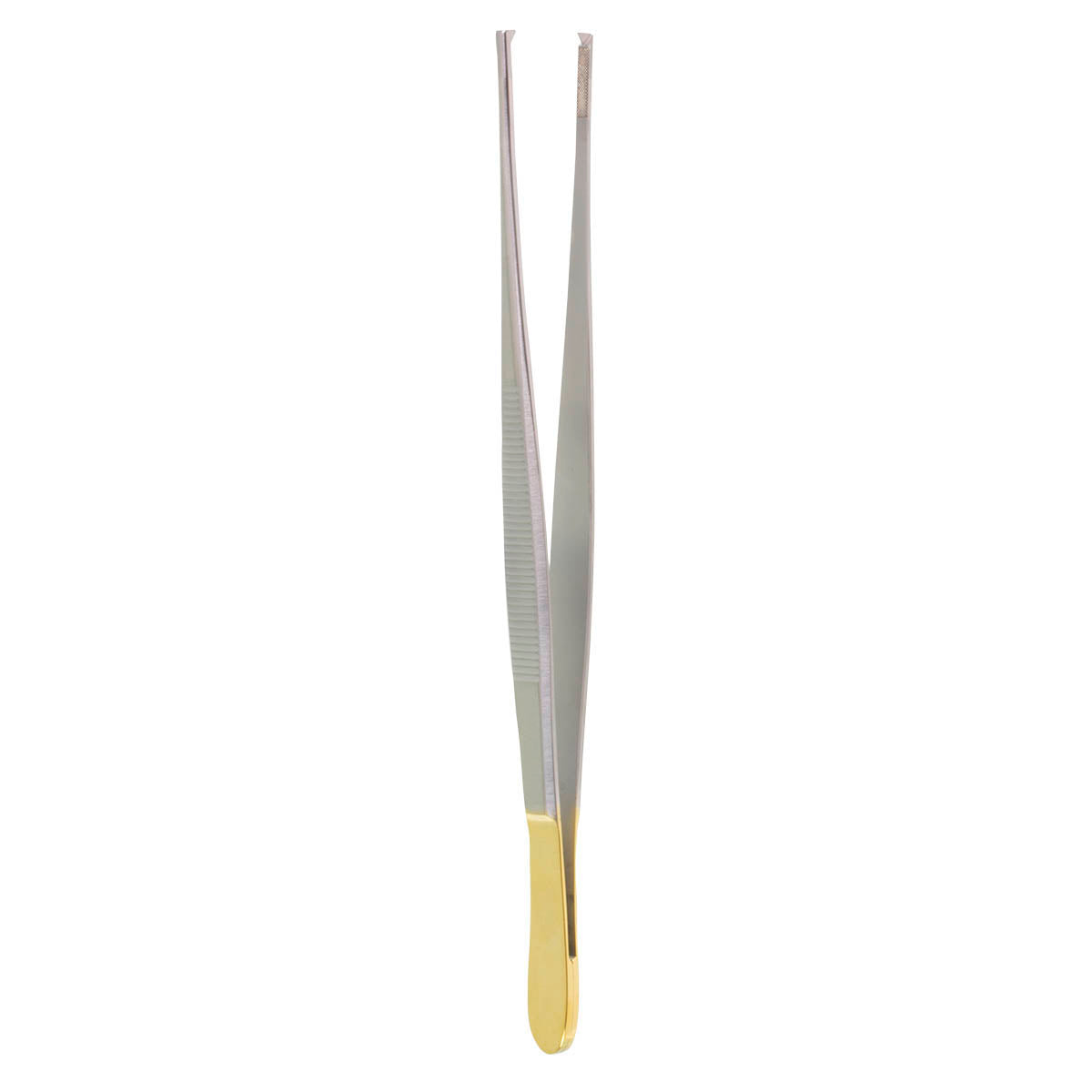 7. Tissue forceps, TC 1, 2 teeth standard.