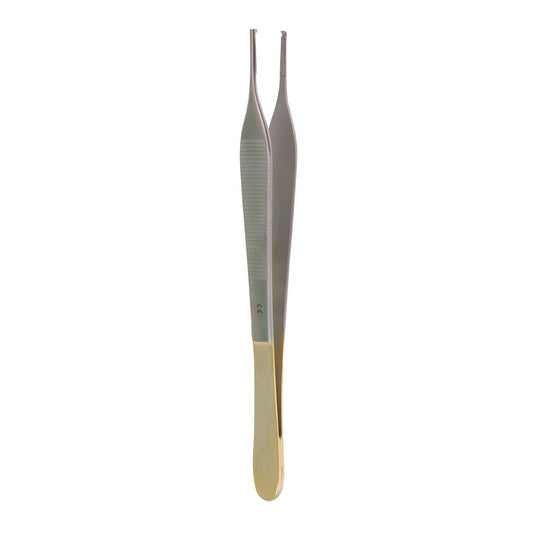 Adson GG tissue forceps with 1 and 2 teeth.