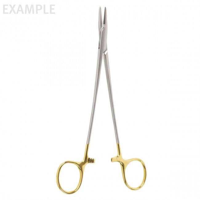 7" Crile-wood Needle Holder, Curved "GG"