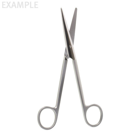 Five-and-a-half-inch Mayo scissors, with a straight circular shape