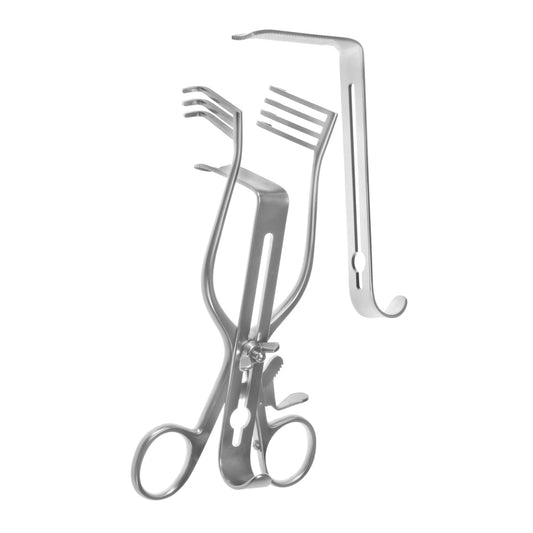 Henly Self-Retaining Retractors extra deep 2 center blades