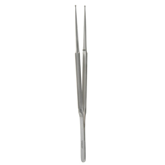 7 1/8 FineTouch Ring Tip Forceps  lightweight 2.5mm straight tips