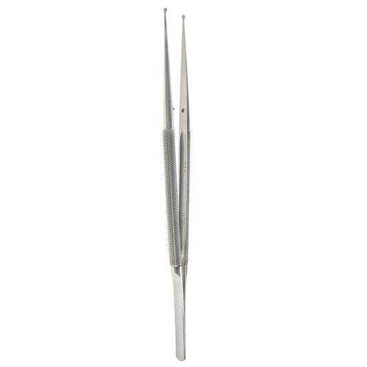 8 1/4 FineTouch Ring Tip Forceps – lightweight 2.5mm straight tips