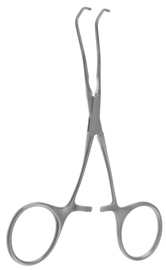 Debakey Castaneda Clamp  1.4mm  anastomosis jaw curved handle