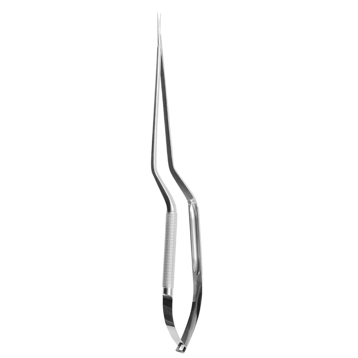 Micro Scissors  round handle 10.5cm shaft straight blades