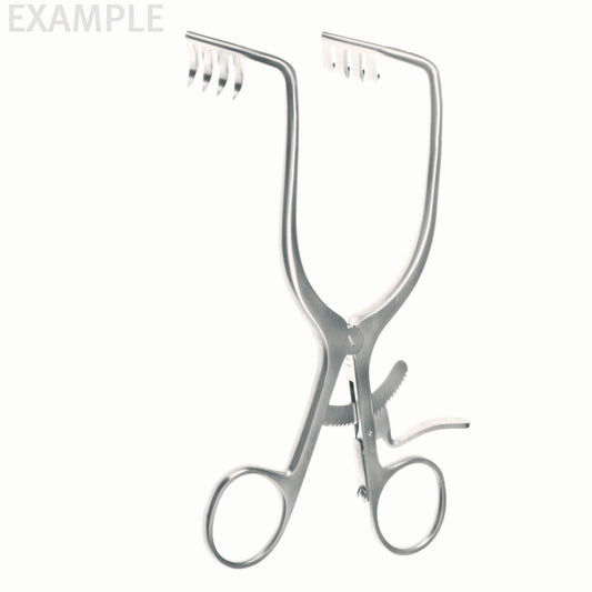 Adson Cerebellum Retractor, 9 1/2&angled 90°, sharp Custom 4& from bend