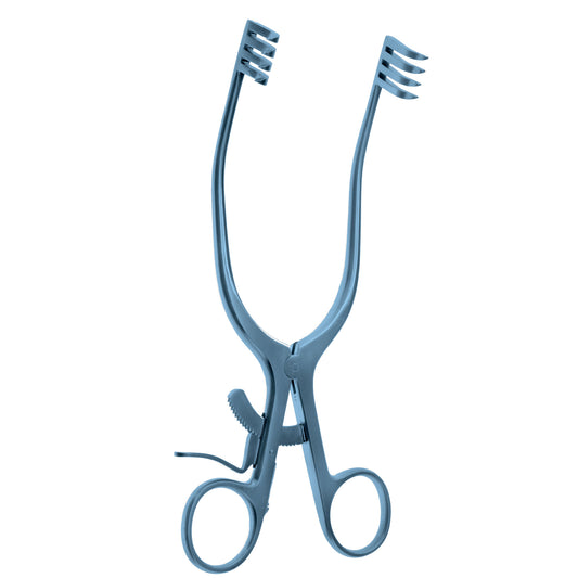 Adson Cerebellum Retractor, 7 angled, shrp, titanium