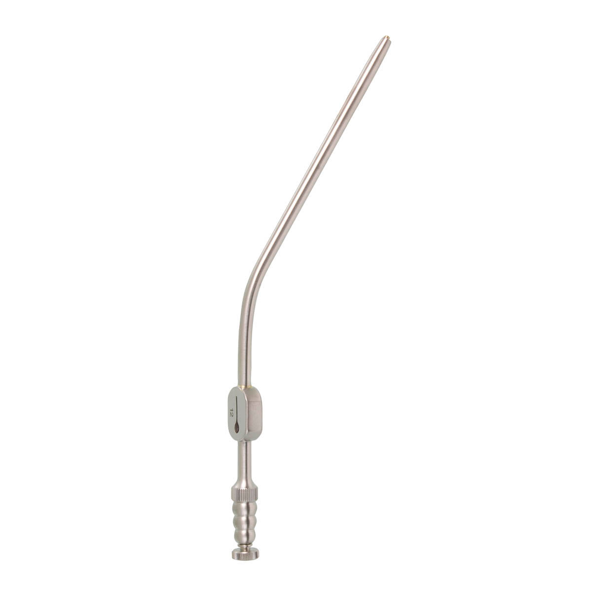 Raindrop Suction Tube – 12fr Tapered Angled W/L 4"