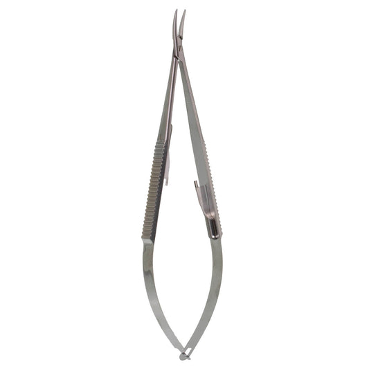 10mm Castro Needle Holder w/lock curved delicate 142mm length