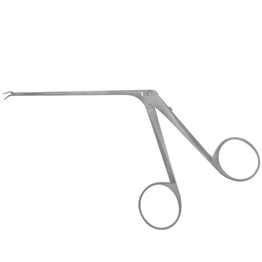 Ear Forceps angled down 4mm fine serrated jaws