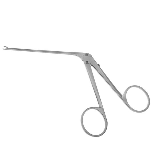 House Mini Ear Forceps .6x1mm cups angled right very fine