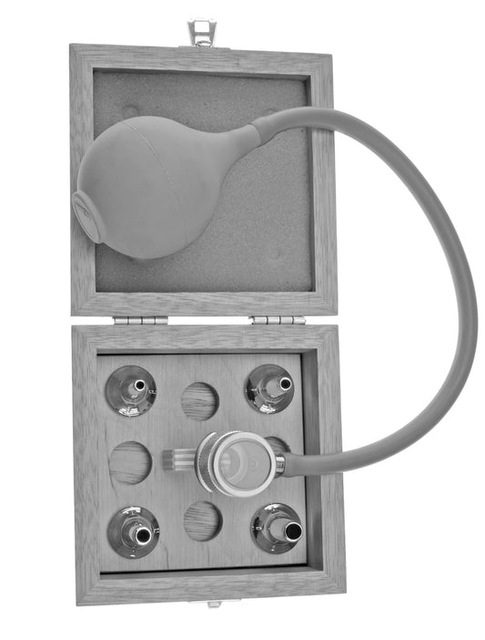 Bruening Aural Magnifier Complete Set Clear Glass