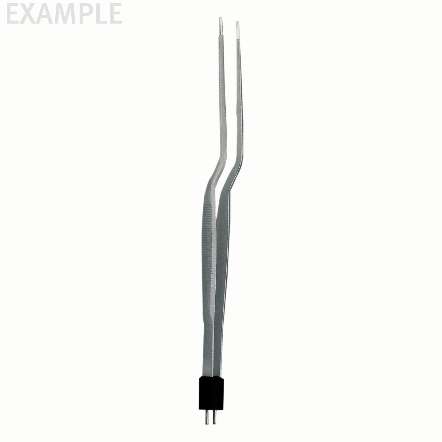 Malis-Style Bayonet Bipolar Forceps, insulated, 1.5mm tip,
