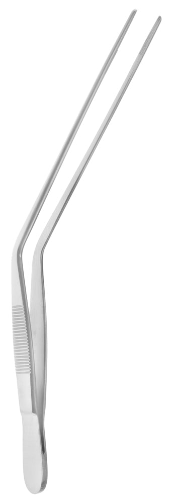 6 1/2" Wilde Dressing Forceps Serrated Tip, 1.5x14mm