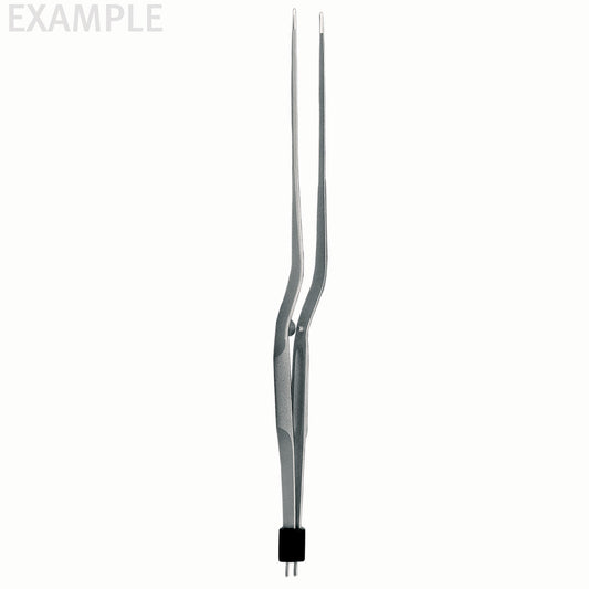 Rhoton-Type Bay Bipol Forceps, Ti insulated, round handle 1mm