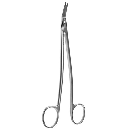 6 5/8 Dean Tonsil Scissors angled serrated blades
