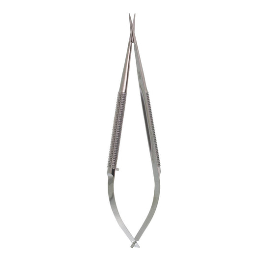 15cm Micro Scissors with Straight Serrated Blade 9mm and 8mm Handle