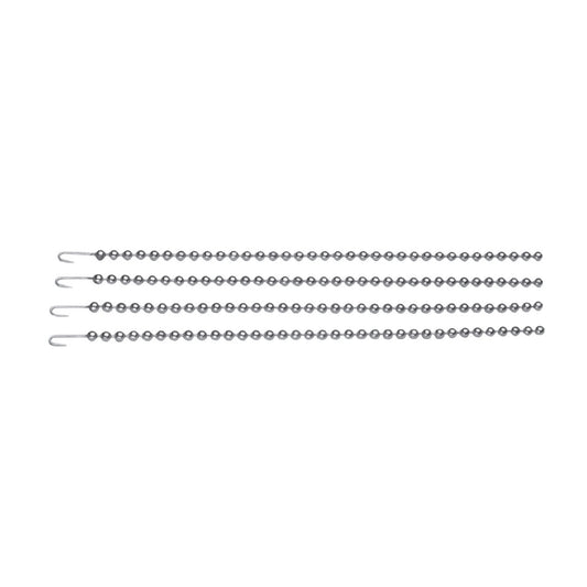 Ball chain, 21cm length, with hook, 4 pack