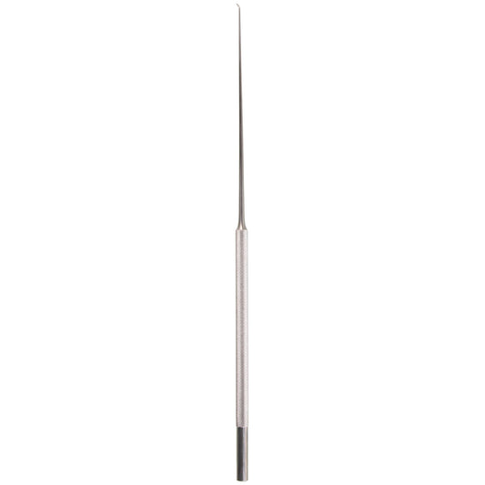 Rhoton Hook — Semi-Sharp, Angled 45°, No. 11, 190mm — Stainless Steel