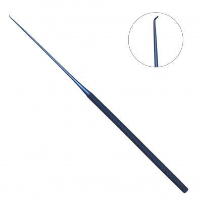 Rhoton Hook — Semi-Sharp, Angled 45°, No. 11, 190mm — Titanium
