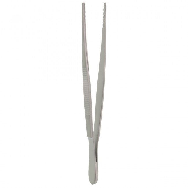 THUMB FORCEPS SERRATED 8"