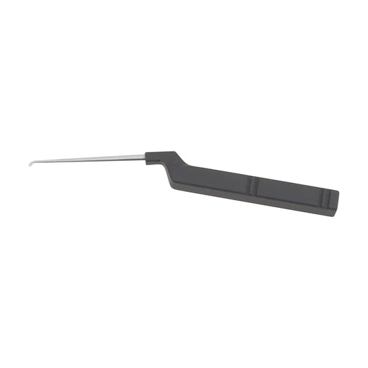 KARLIN STYLE CURETTE, BLACK HANDLE, 8.5", ANG DN CORTICAL BONE CUTTER